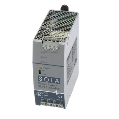SDN524480C SOLAHD SDN-C THREE PHASE DIN POWER SUPPLY, 120W, 24V OUTPUT, 380-480VAC INPUT (SDN 5-24-480C)